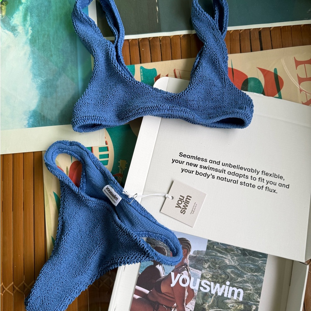 NWT YouSwim Blue Bikini Set